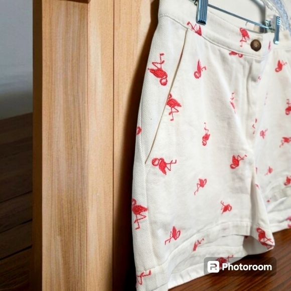 NWT Jun and Ivy from Francesca's Flamingo Patterned Size Small Shorts - Picture 2 of 5